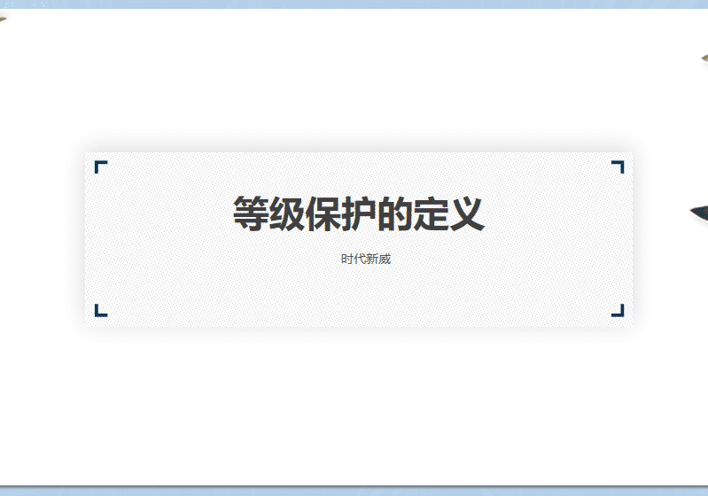 等级保护的定义